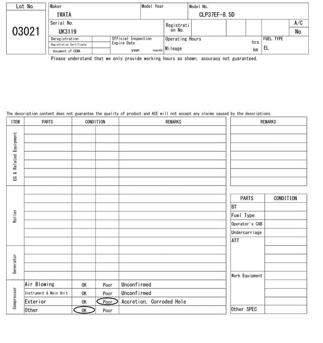 Compressor — Auction (lot 8451-3021)