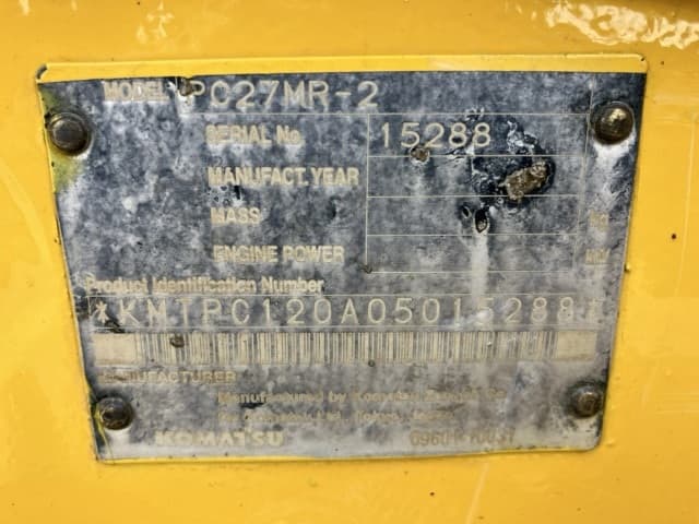 MINI EXCAVATOR — Auction (lot 8451-159)