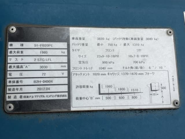 Battery Forklift — Auction (lot 8451-2813)