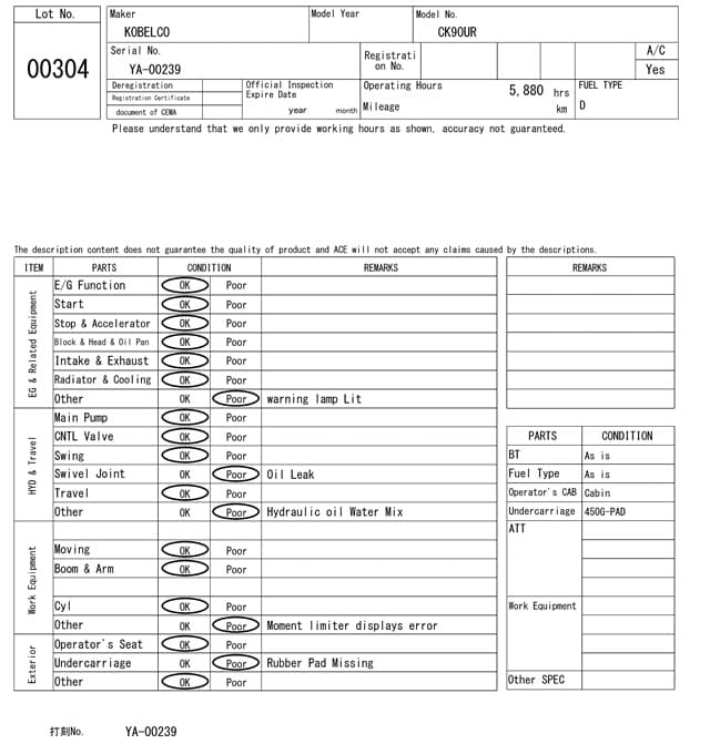 CRAWLER CRANE — Auction (lot 8451-304)