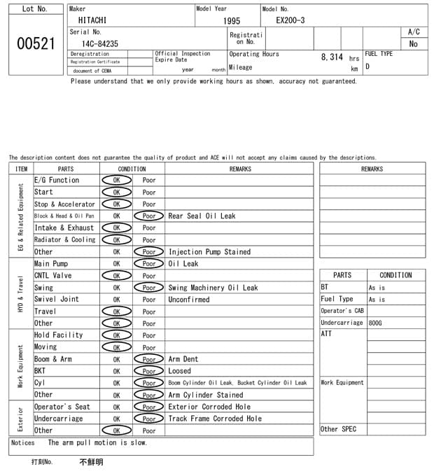EXCAVATOR — Auction (lot 8451-521)