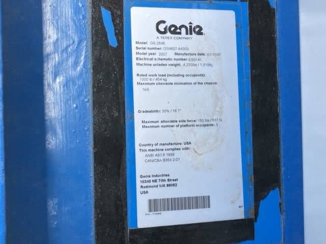 AERIAL WORK PLATFORM — Auction (lot 8456-10011)