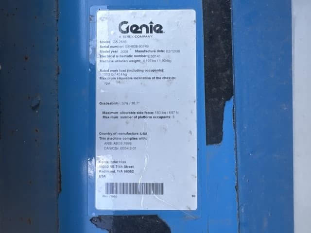 AERIAL WORK PLATFORM — Auction (lot 8456-10015)