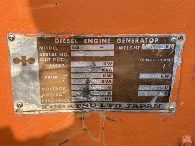 Generator — Auction (lot 8456-3109)