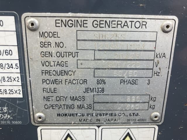 Generator — Auction (lot 8456-3111)