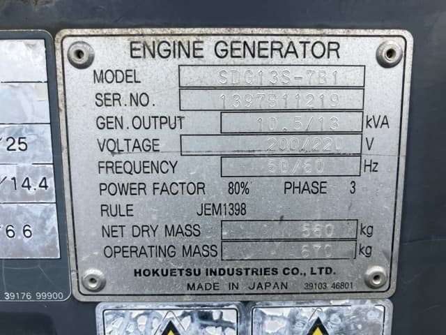 Generator — Auction (lot 8456-3116)