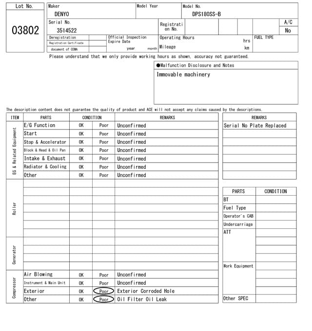 Compressor — Auction (lot 8456-3802)