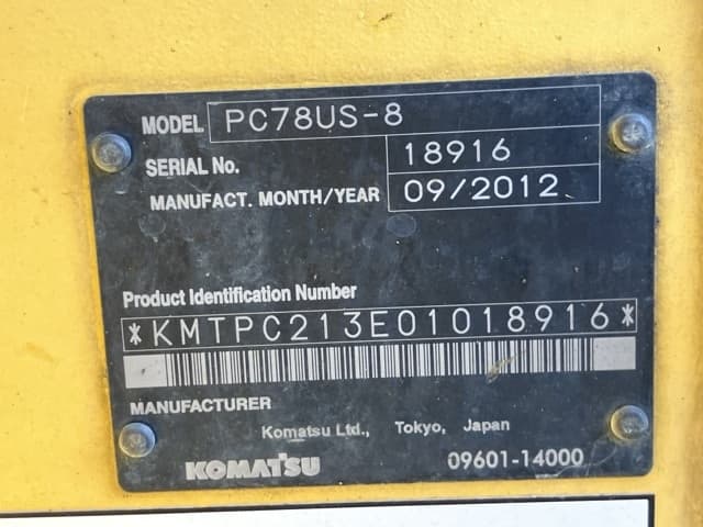 EXCAVATOR — Auction (lot 8456-92)