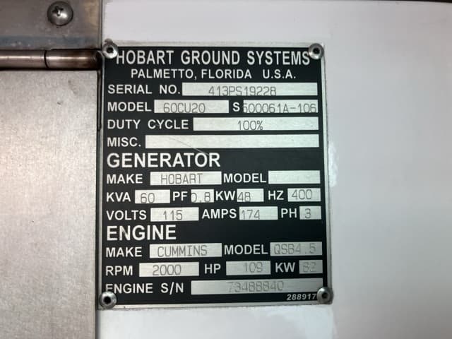Generator — Auction (lot 8457-3801)