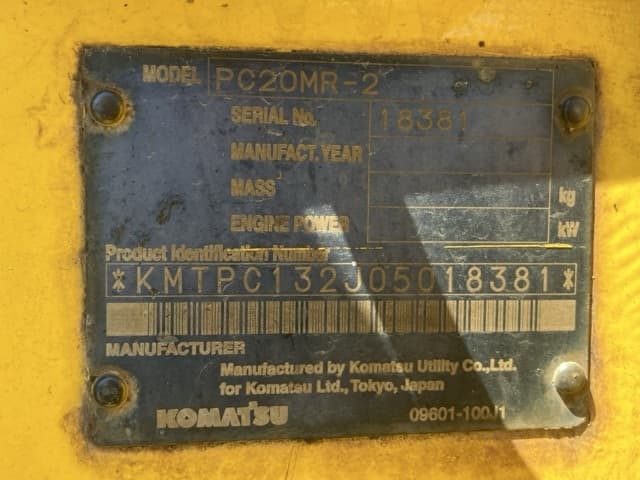 MINI EXCAVATOR — Auction (lot 8457-50015)
