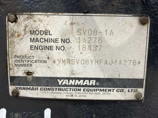 MINI EXCAVATOR — Auction (lot 8458-171)
