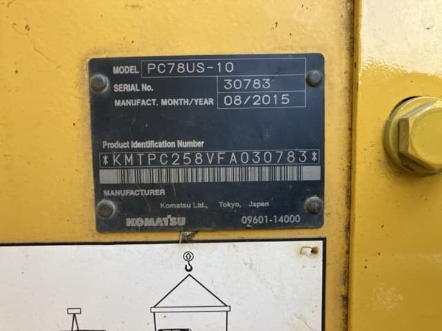 EXCAVATOR — Auction (lot 8458-26)