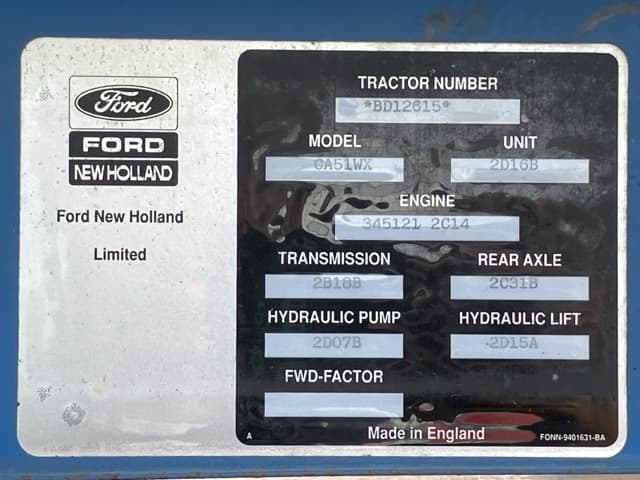 Tractor — Auction (lot 8459-2038)
