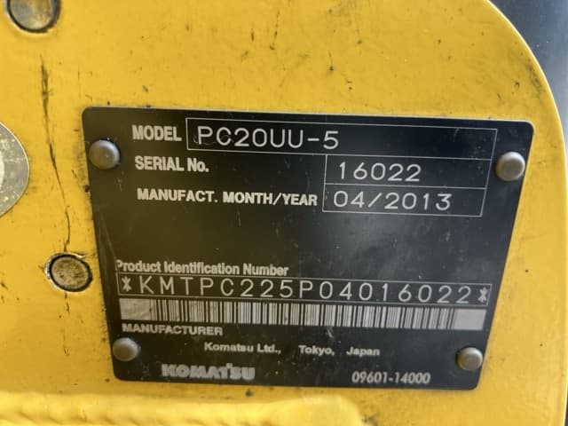 MINI EXCAVATOR — Auction (lot 8459-205)