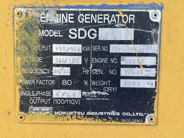 Generator — Auction (lot 8459-63301)