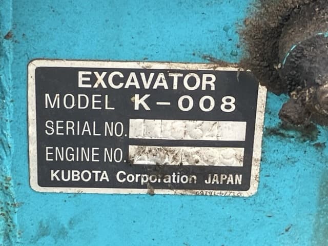 MINI EXCAVATOR — Auction (lot 8460-296)