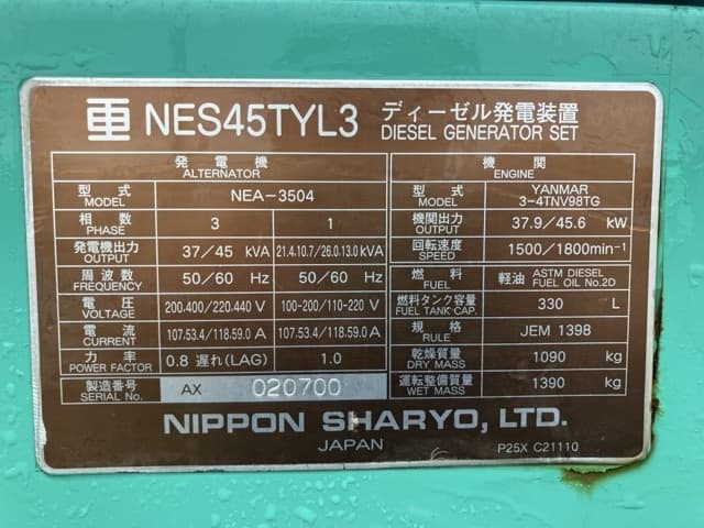 GENERATOR — Auction (lot 8460-7025)