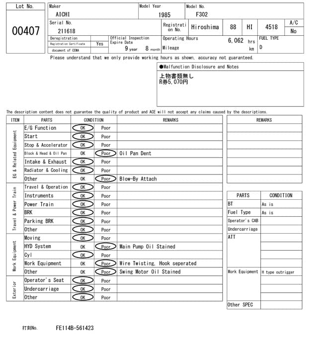 Truck Crane — Auction (lot 8461-407)
