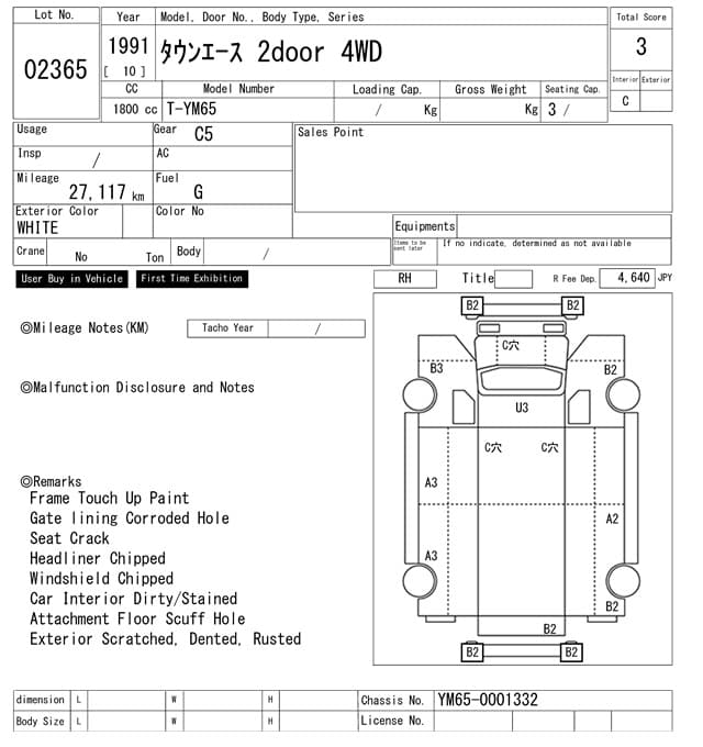 TOWNACE — Auction (lot vt-2-1802-2365)