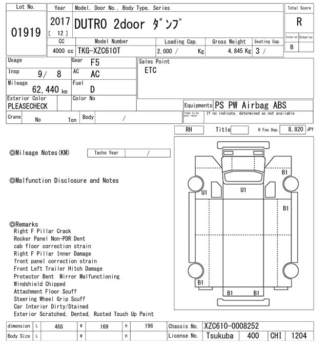 DUTRO — Auction (lot vt-8-6565-1919)