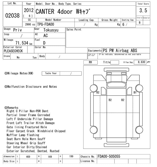 CANTER — Auction (lot vt-8-6565-2038)