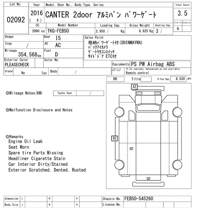 CANTER — Auction (lot vt-8-6565-2092)