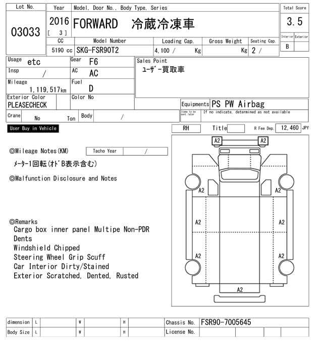 FORWARD — Auction (lot vt-8-6565-3033)