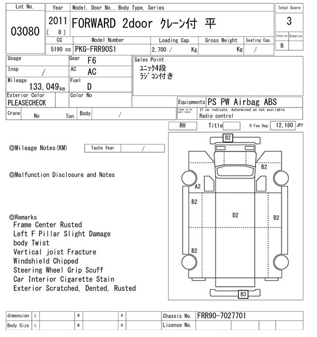 FORWARD — Auction (lot vt-8-6565-3080)