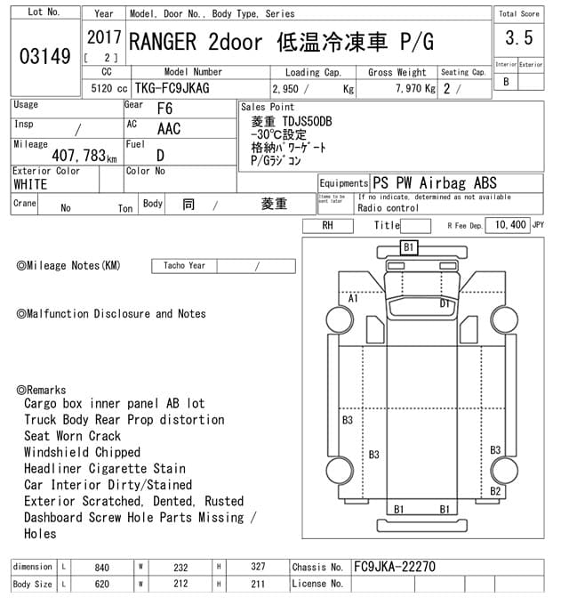 RANGER — Auction (lot vt-8-6565-3149)