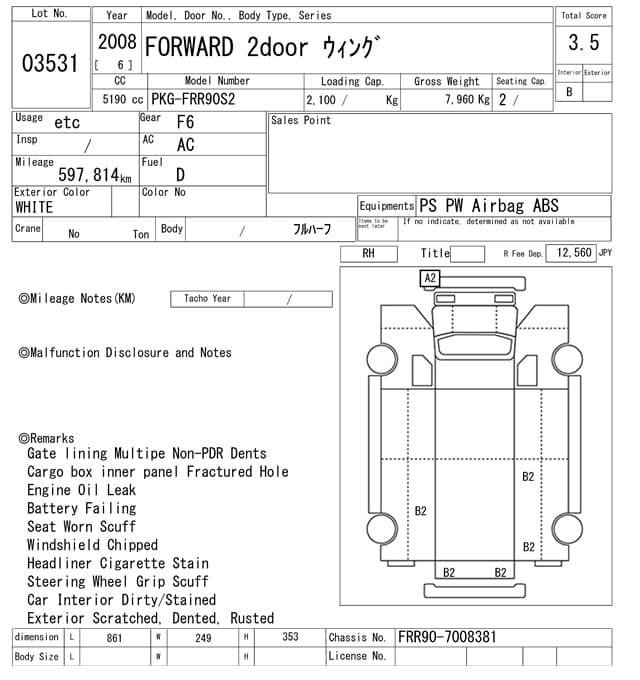 FORWARD — Auction (lot vt-8-6565-3531)