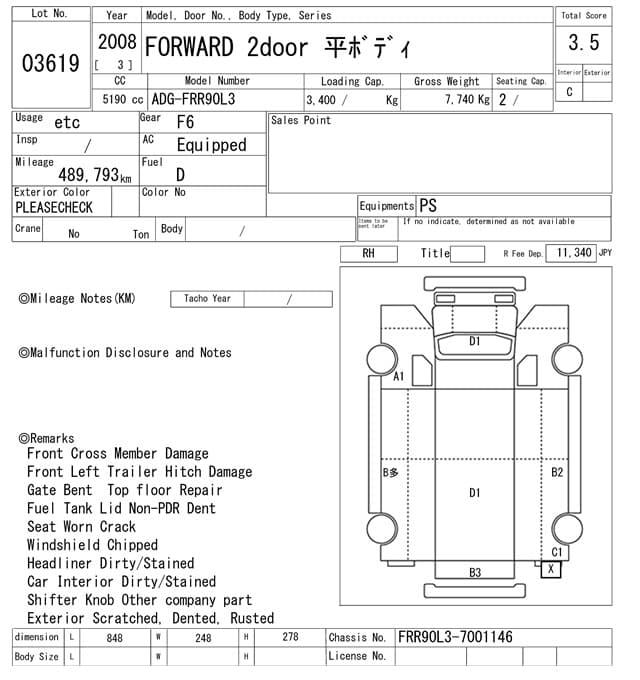 FORWARD — Auction (lot vt-8-6565-3619)