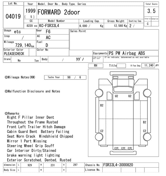FORWARD — Auction (lot vt-8-6565-4019)