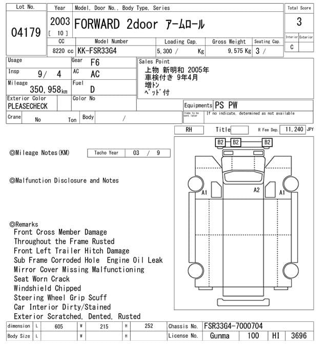 FORWARD — Auction (lot vt-8-6565-4179)