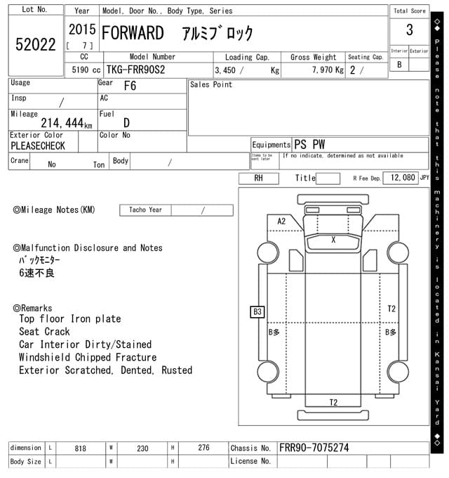 FORWARD — Auction (lot vt-8-6565-52022)