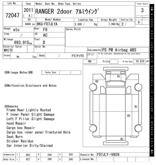 RANGER — Auction (lot vt-8-6565-72047)