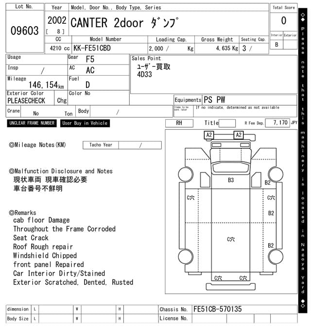 CANTER — Auction (lot vt-8-6565-9603)