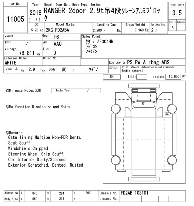 RANGER — Auction (lot vt-8-6569-11005)