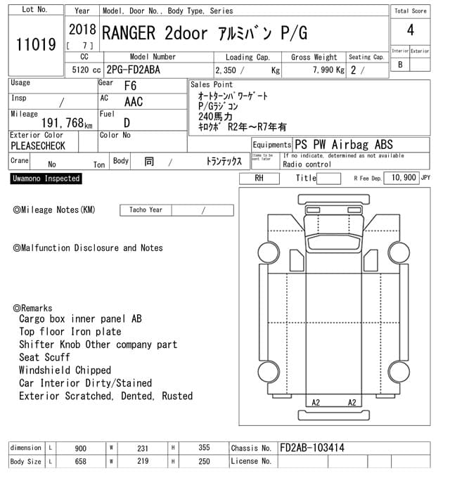 RANGER — Auction (lot vt-8-6569-11019)