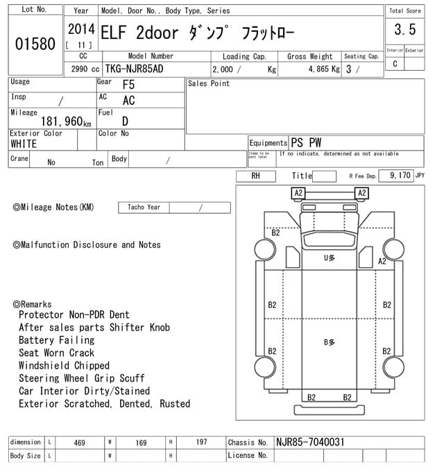 ELF — Auction (lot vt-8-6569-1580)