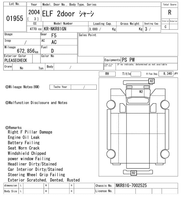 ELF — Auction (lot vt-8-6569-1955)