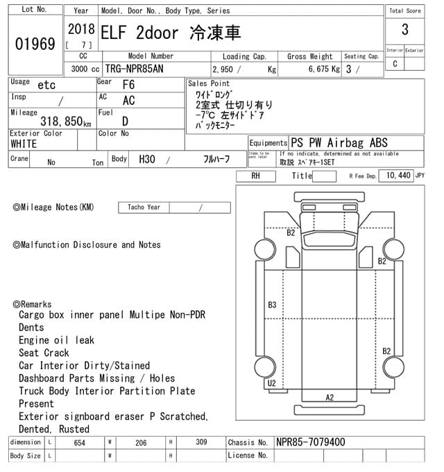 ELF — Auction (lot vt-8-6569-1969)