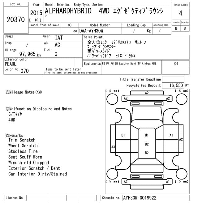 ALPHARDHYBRID — Auction (lot vt-8-6569-20370)