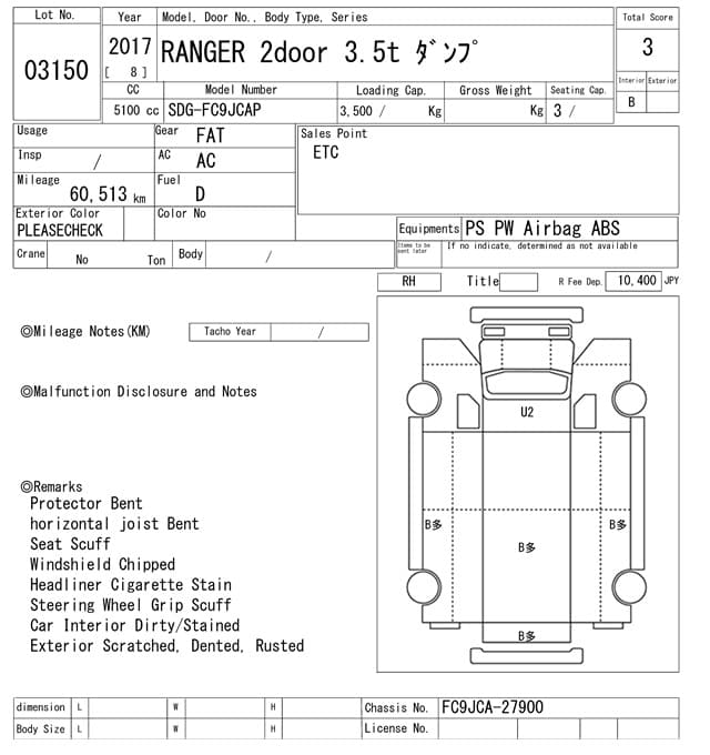 RANGER — Auction (lot vt-8-6569-3150)