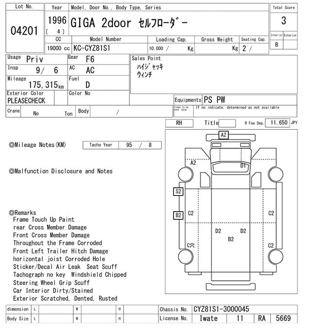 GIGA — Auction (lot vt-8-6569-4201)