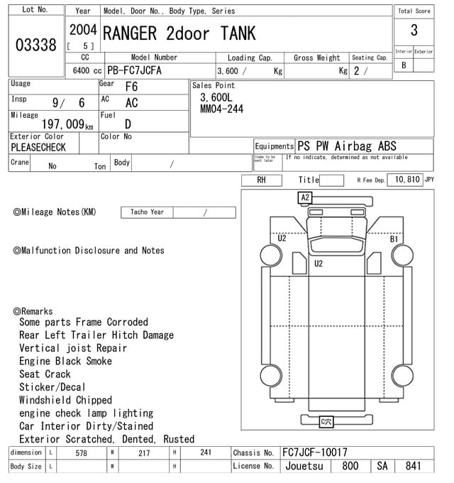 RANGER — Auction (lot vt-8-6570-3338)