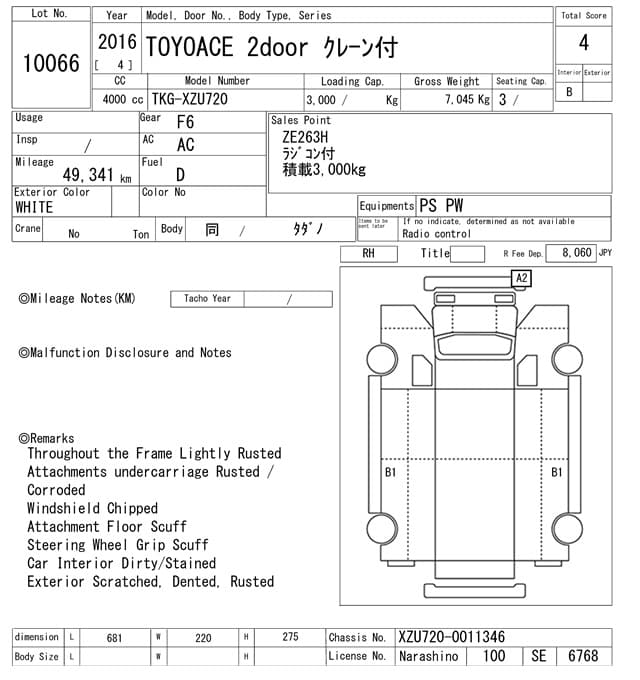 TOYOTA (lot vt-8-6558-10066)