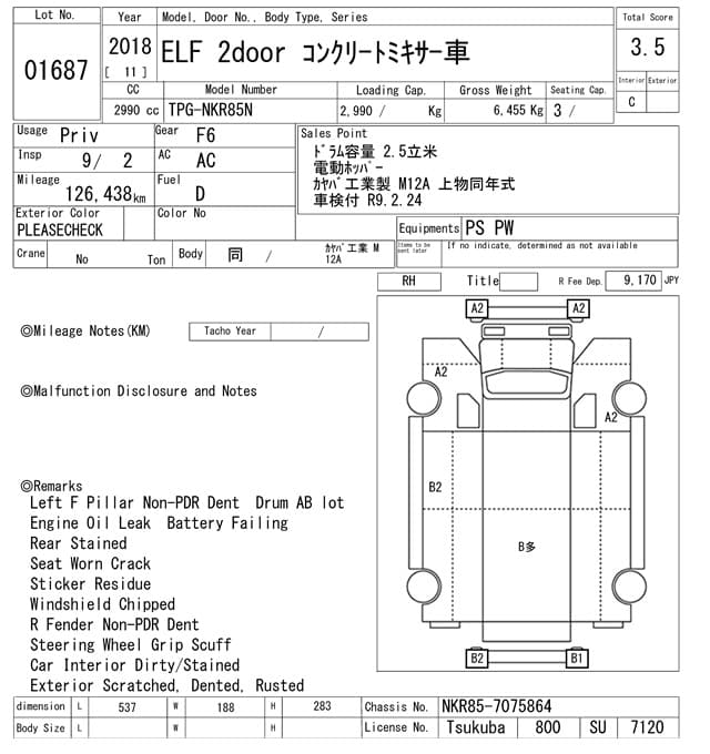ISUZU (lot vt-8-6558-1687)