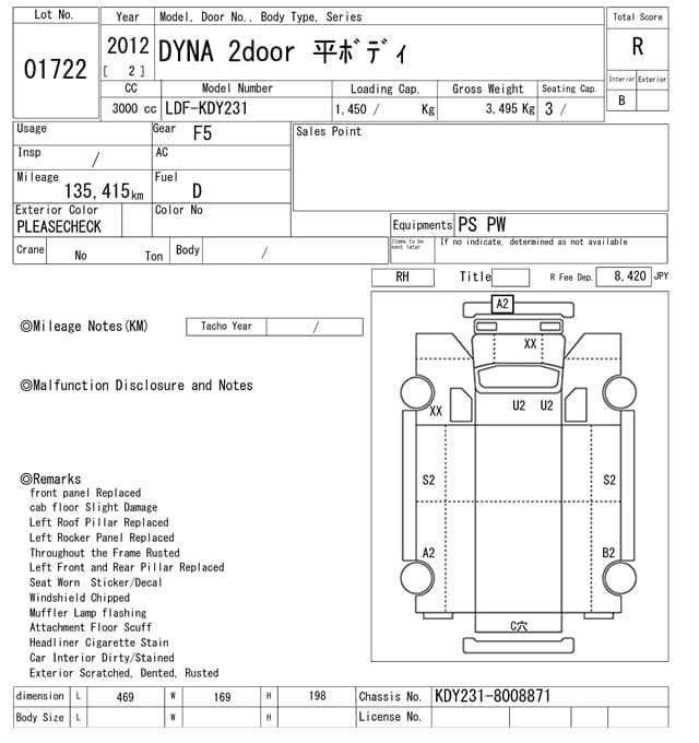 TOYOTA (lot vt-8-6558-1722)