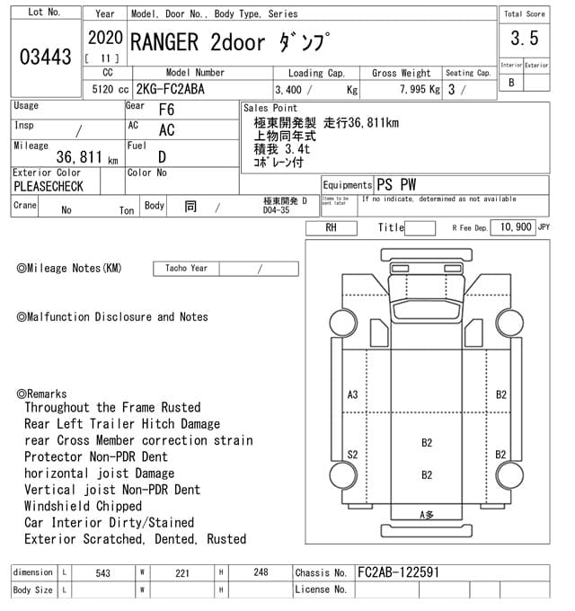 HINO (lot vt-8-6558-3443)